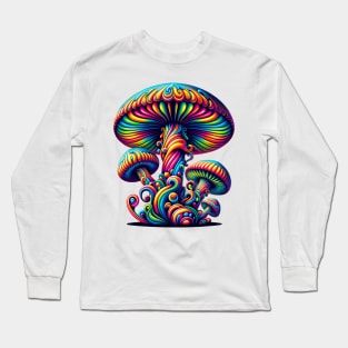 Psychadelic Mushroom Long Sleeve T-Shirt